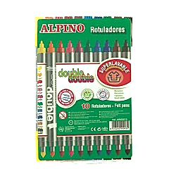 Alpino Keçeli Boya Kalemi Çift Yönlü 10 LU AR000013