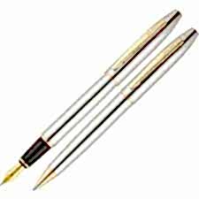 Scrikss Takim Kalem Dolma+Tükenmez Gold Krom 35