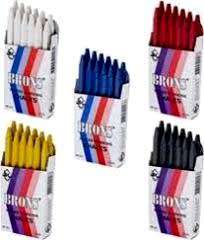 Brons Tebesir Yuvarlak Yagli Kirmizi 12 LI BR-255