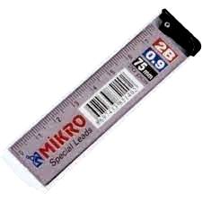 MİKRO MİN Cetvelli 0.9 MM 2B 75 MM  M-750