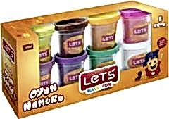 Lets Oyun Hamuru 8 Renk 600 GR L8358