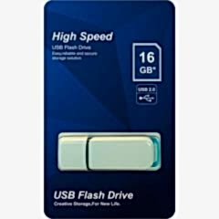 Elba FLASH BELLEK 16GB Plastik Beyaz-Mavi 2.0 USB