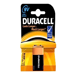DURACELL PİL 9 VOLT ALKALİNLİ