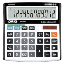 DAXİ HESAP MAKİNASI DX-6100 küçük boy yatay
