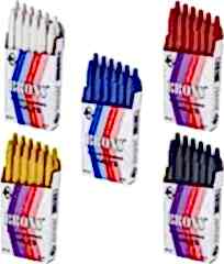 Brons Tebesir Yuvarlak Yagli Mavi 12 LI BR-254