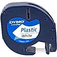 Dymo Letratag Serit Plastik 12MMx4 MT Beyaz 91201