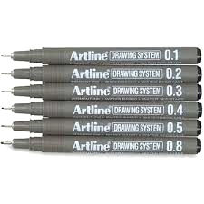 Artline Çizim Kalemi 0.3 MM Siyah EK233